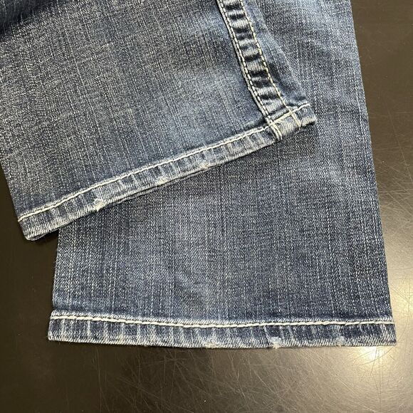 BKE Nolan Straight Leg Jeans Men’s Size 36 X Long Blue Faded Wash Stretch Denim - Picture 6 of 10